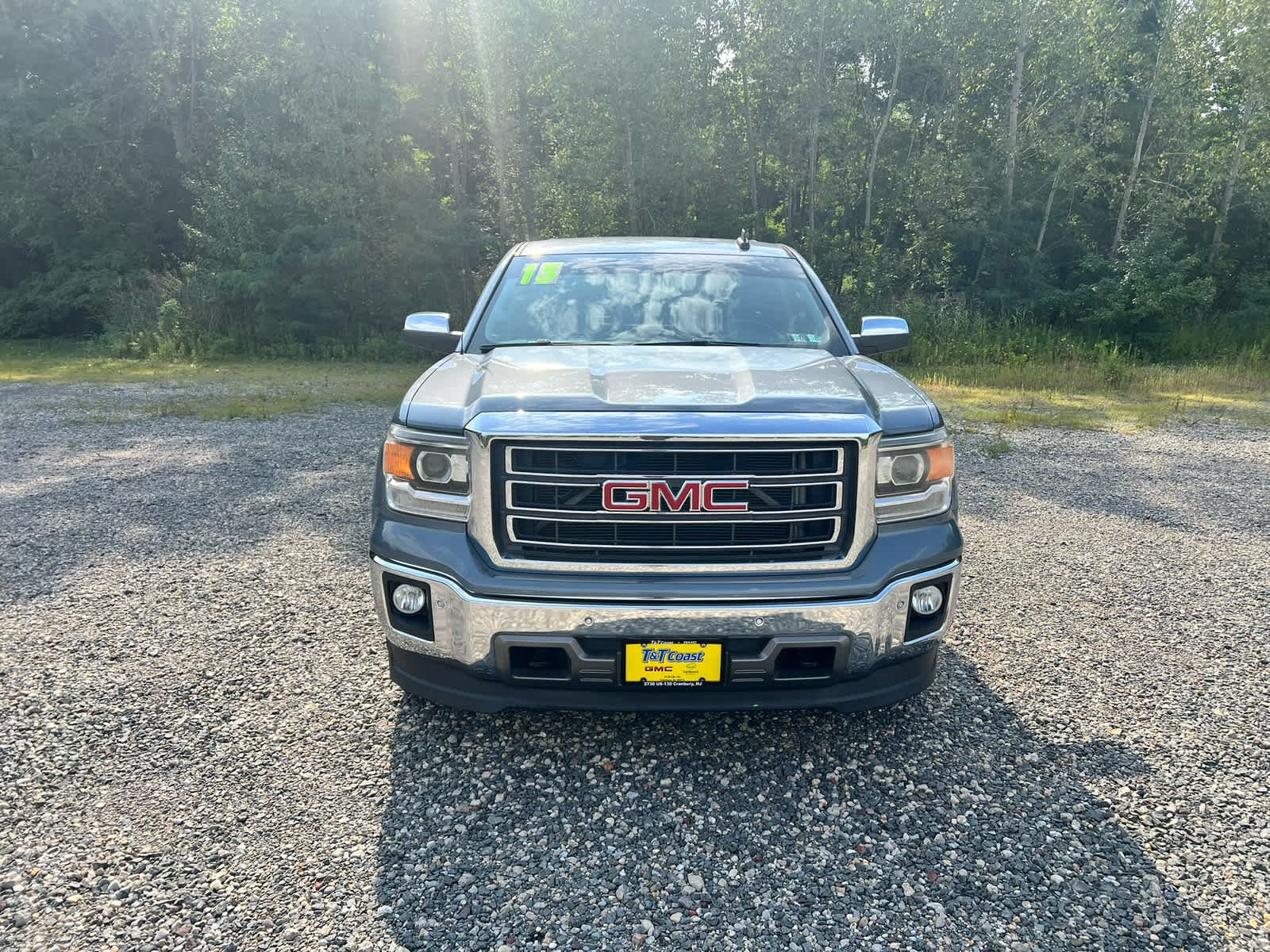 Used 2015 LIGHT STEEL GRAY METALLIC GMC SLT image 3