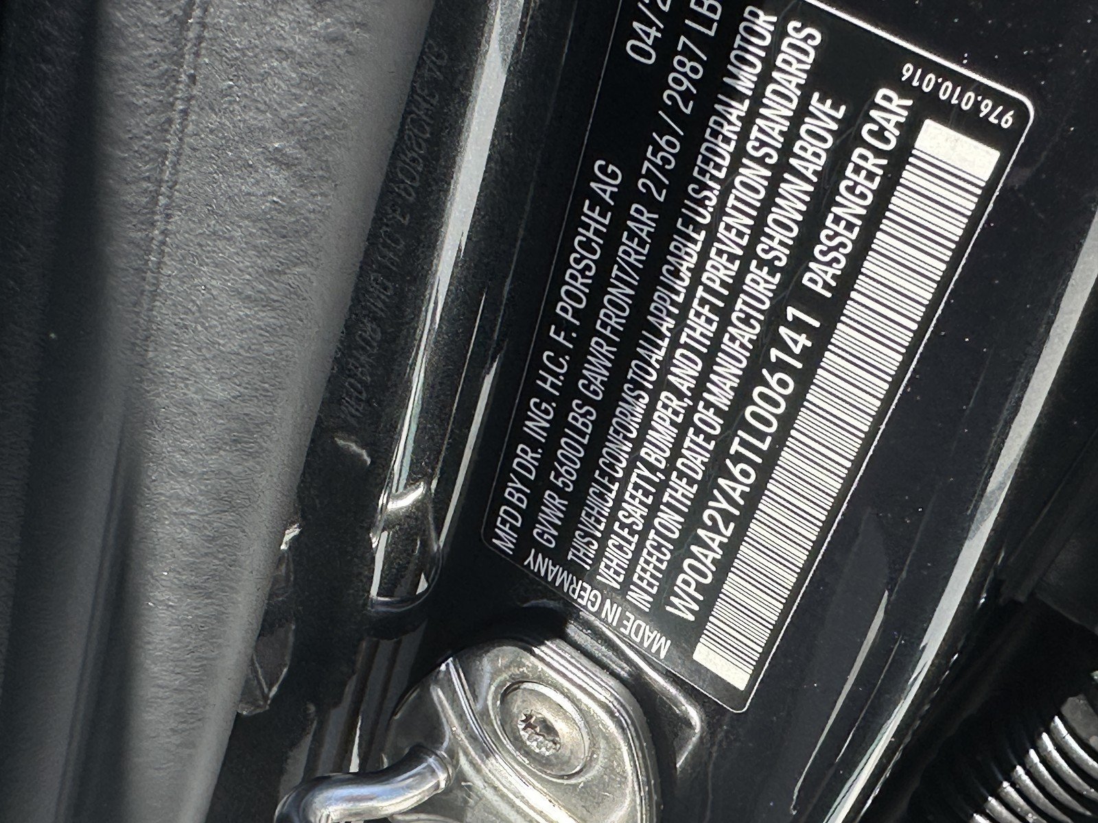 New 2026 Volcano Grey Metallic Porsche RWD image 30