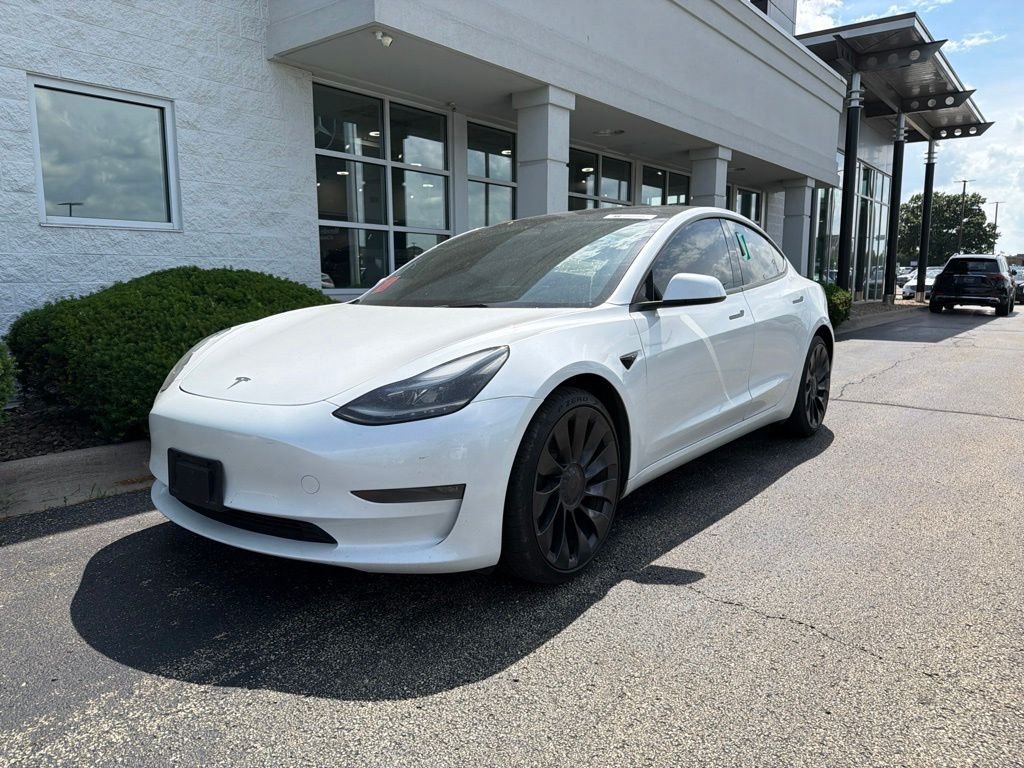 Used 2023 Tesla Model 3 Performance with VIN 5YJ3E1EC4PF551048 for sale in Champaign, IL