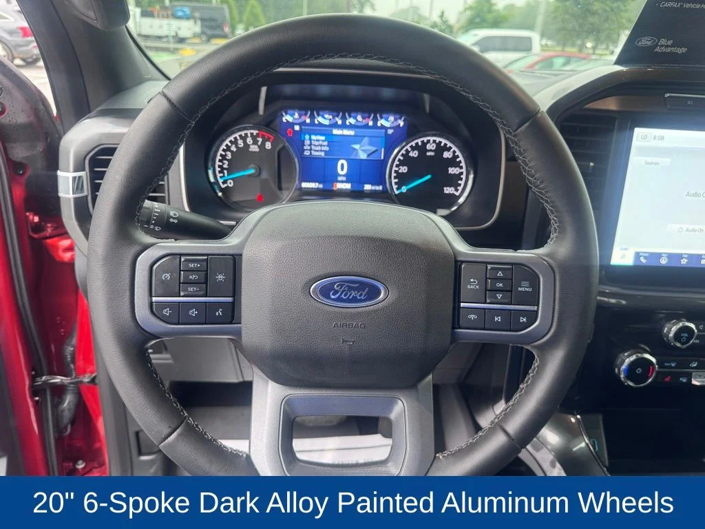 Used 2023 Hot Pepper Red Metallic Tinted Clearcoat Ford XLT image 14