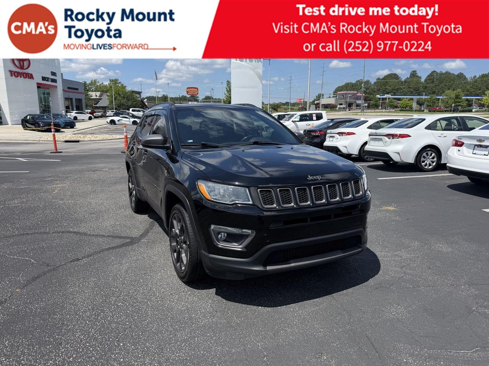 Used 2021 Diamond Black Crystal Pearlcoat Jeep 80th Anniversary image 1