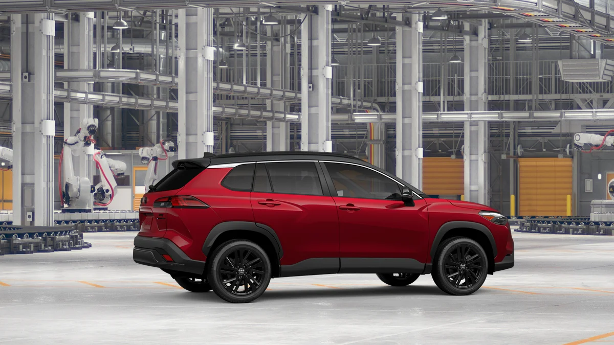 New 2026 Soul Red Crystal  with Jet Black roof Toyota Hybrid XSE image 19