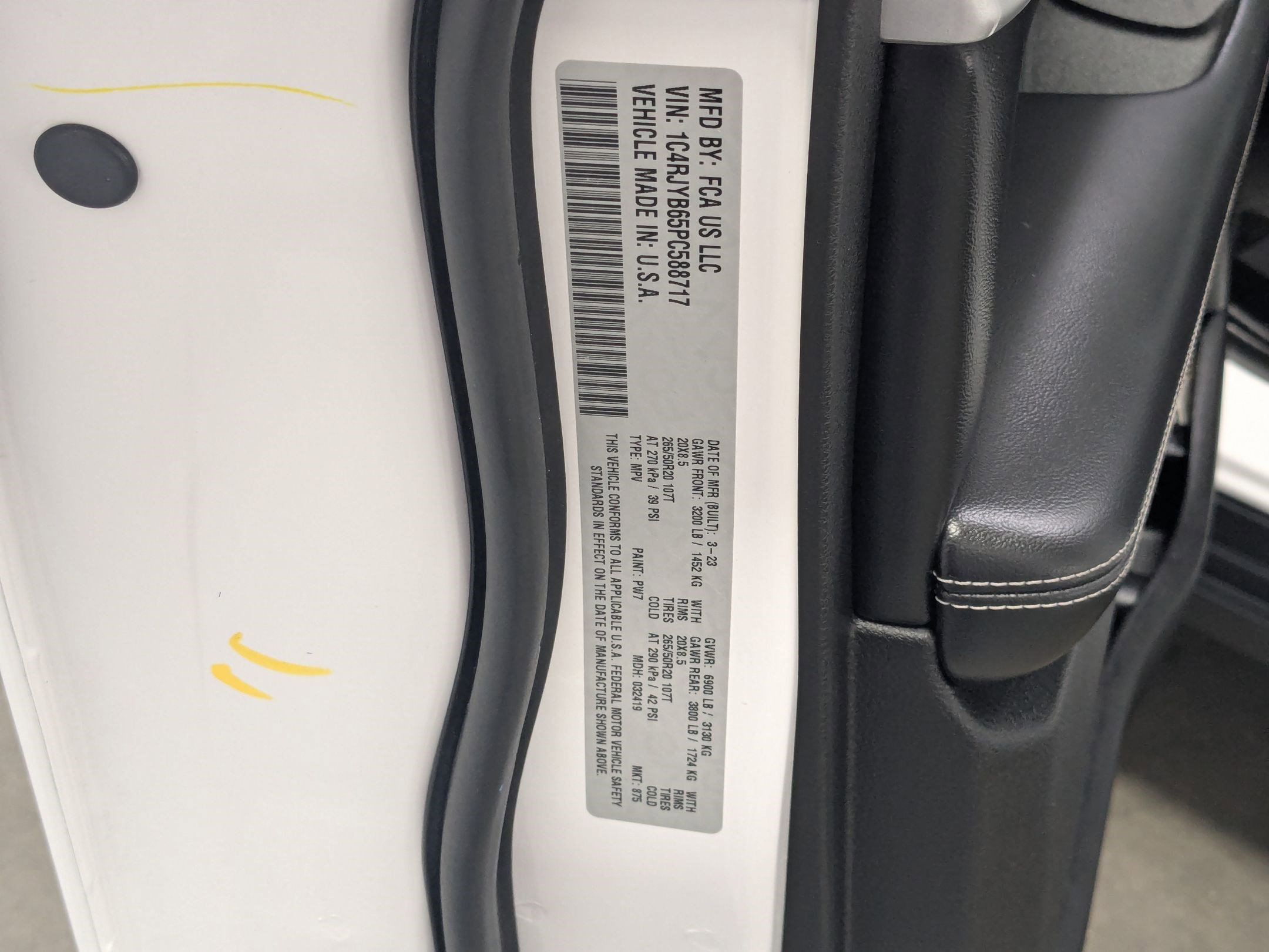 Used 2023 Bright White Clearcoat Jeep 4xe image 26