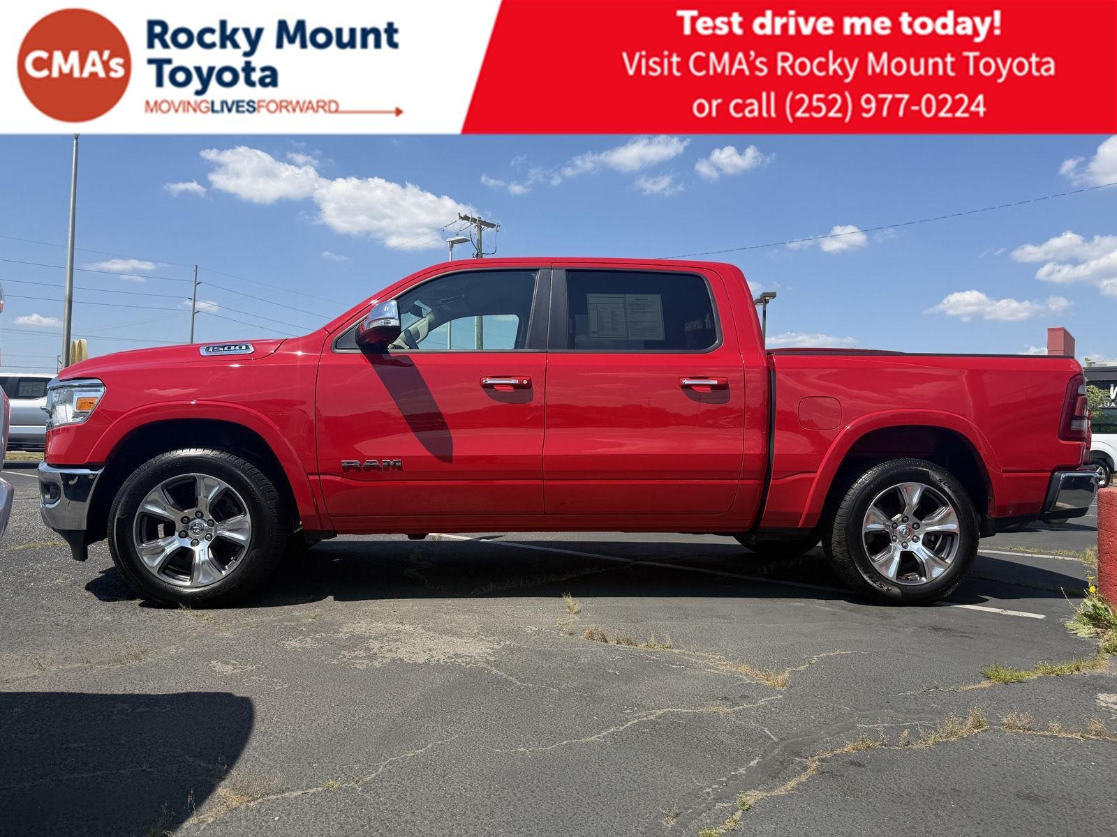 Used 2022 Flame Red Clearcoat Ram Laramie image 4