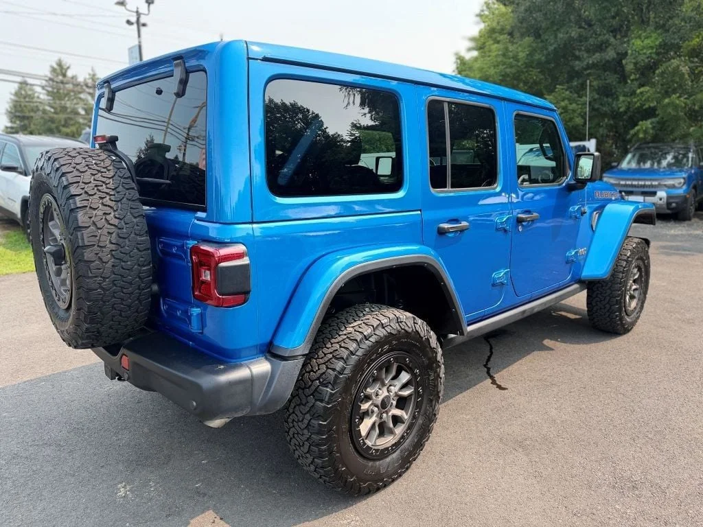 Used 2021 Hydro Blue Pearlcoat Jeep Rubicon 392 Unlimited 4x4 w/ Sky One-Touch Power Top image 3
