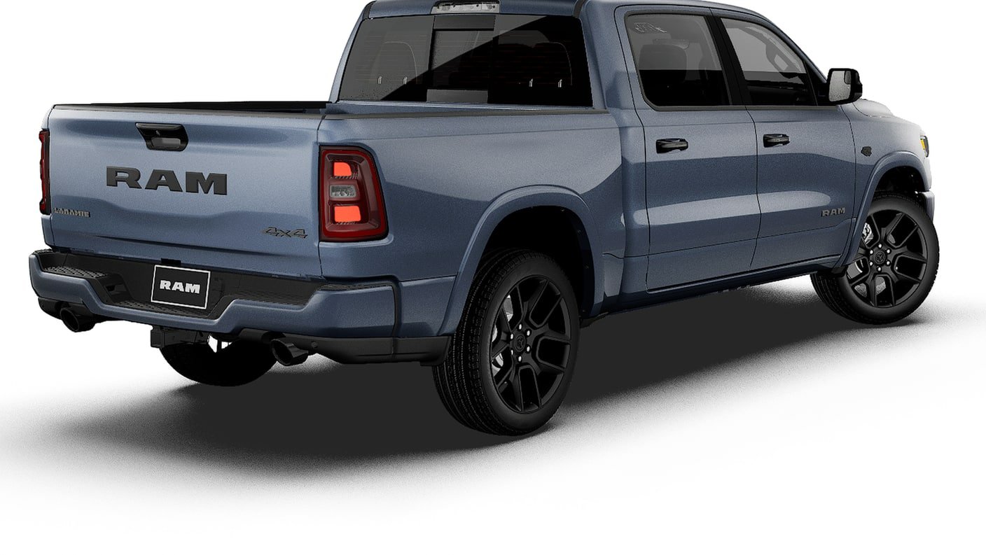 New 2027 Forged Blue Metallic Exterior Paint RAM Laramie image 2