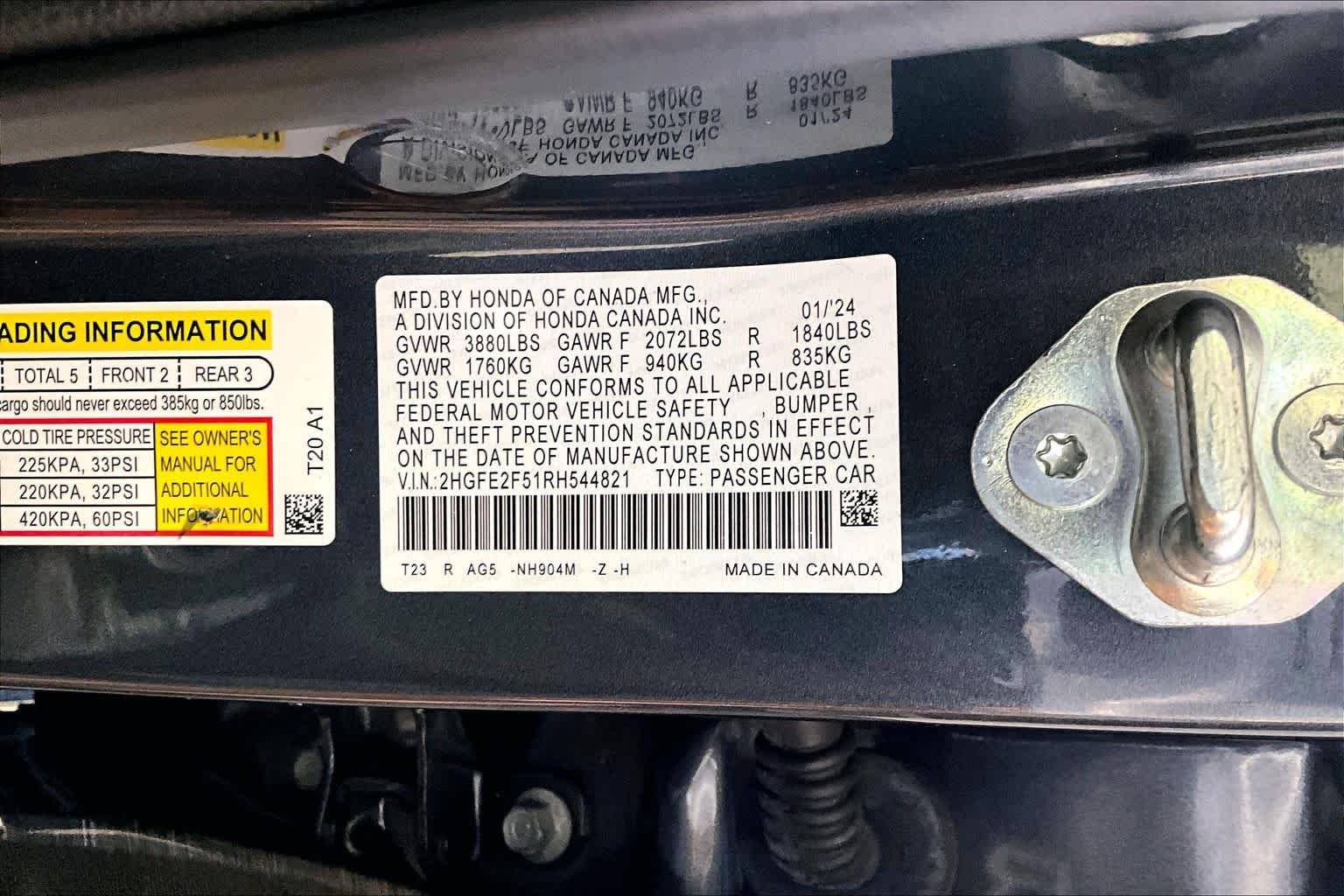 Used 2024 Meteorite Gray Metallic Honda Sport image 34