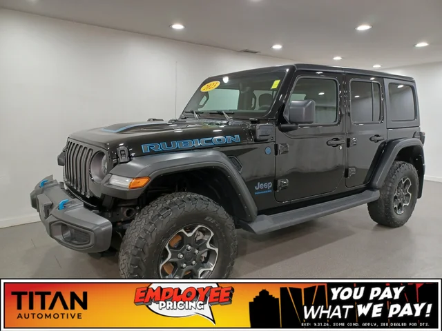 2023 Jeep Wrangler 4xe Rubicon 4x4*Plug In Hybrid | Nav | Remote Start | Htd Seats | Htd Wheel | CarPlay | Park Assist