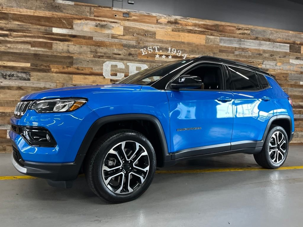 Used 2023 Laser Blue Jeep Limited image 2