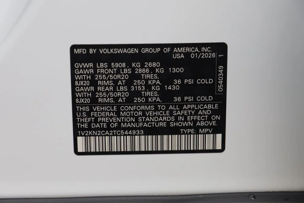 New 2026 Opal White Volkswagen SE w/Technology image 25