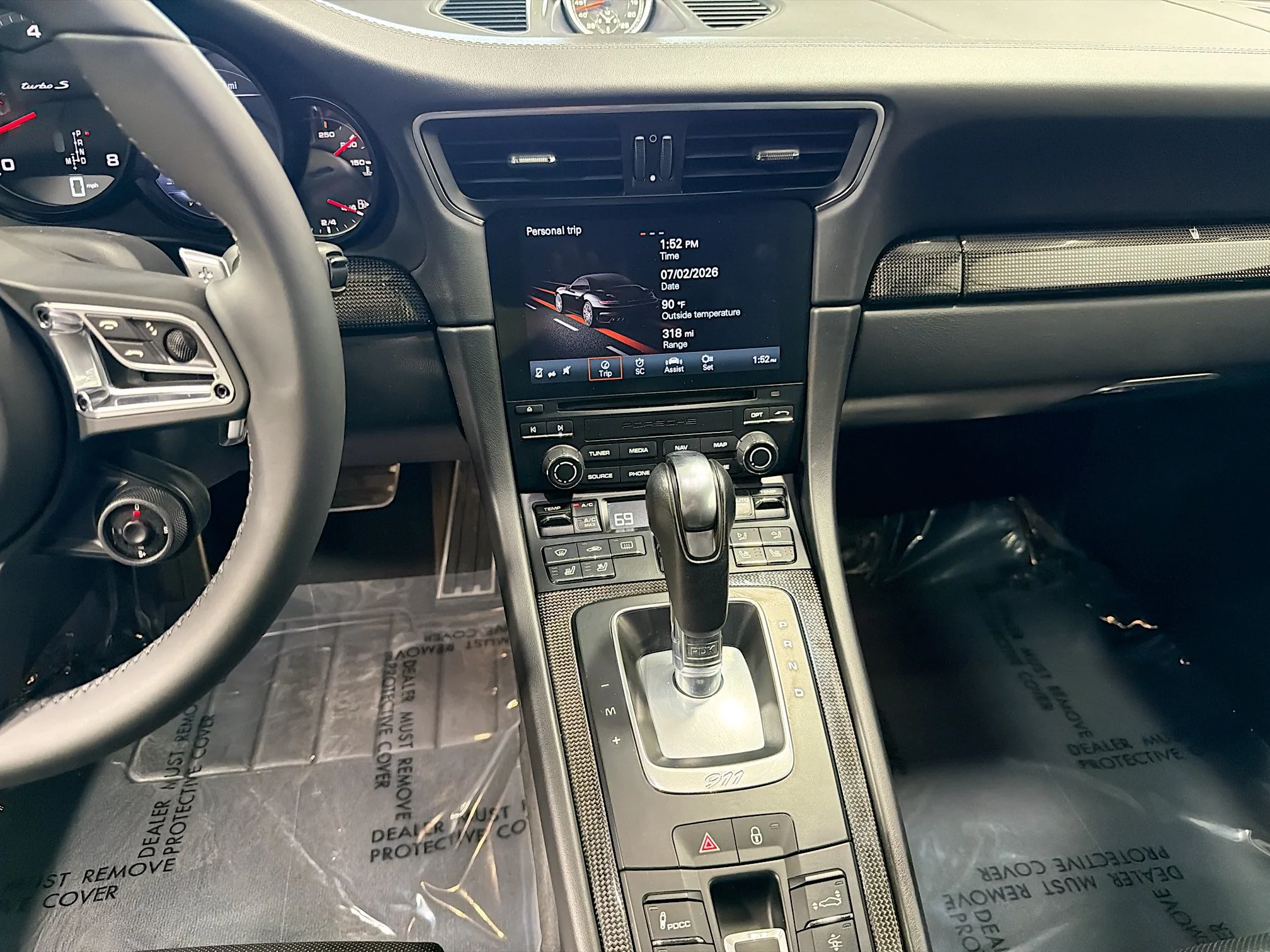 Certified Used 2019 Jet Black Metallic Porsche Turbo S image 18