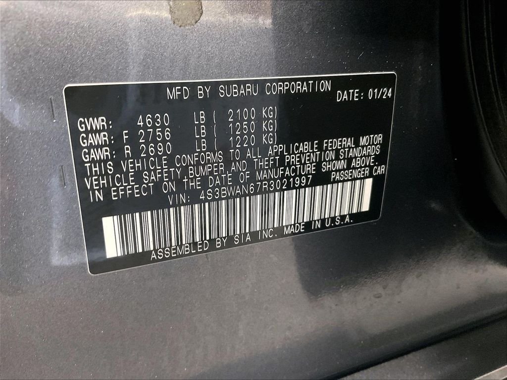 Used 2024 Gray Subaru Limited image 36