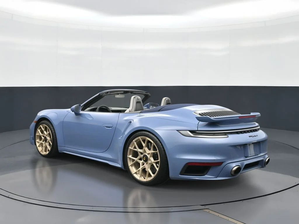 Used 2025 Blue Porsche Turbo image 3
