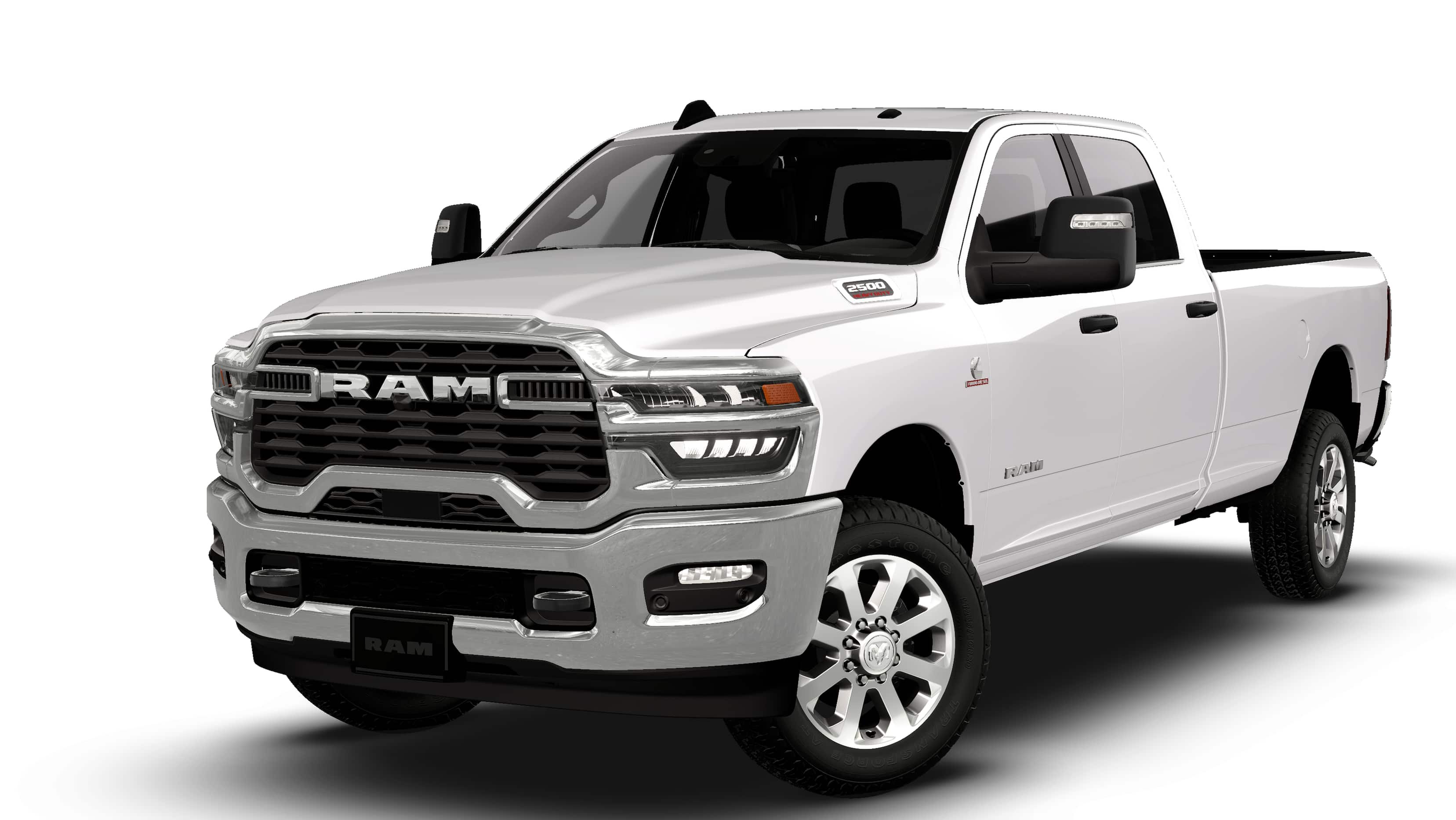 New 2026 Bright White Clear-Coat Exterior Paint RAM Big Horn image 1