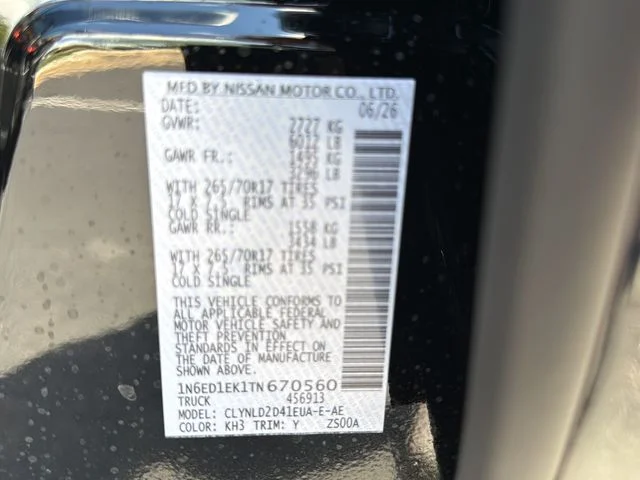 New 2026 Black Nissan PRO-4X image 30