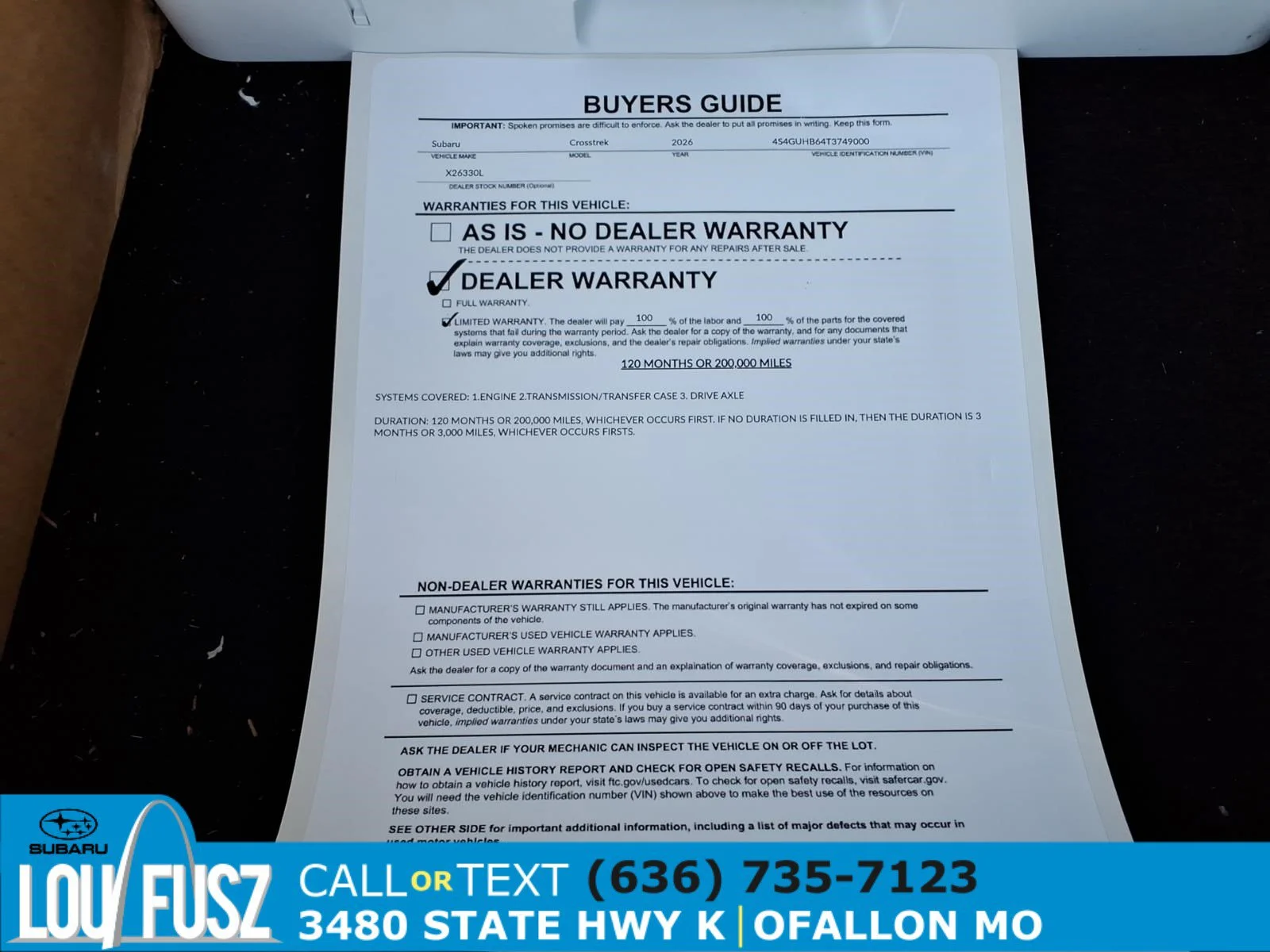 Used 2026 Alpine Green Subaru Base image 35