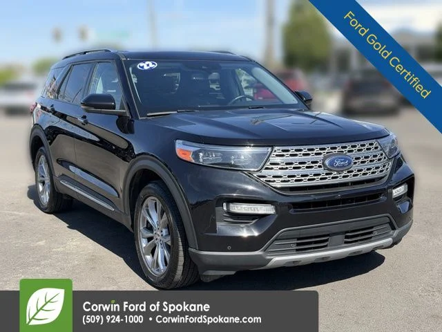 Used 2022 Agate Black Metallic Ford Limited image 1