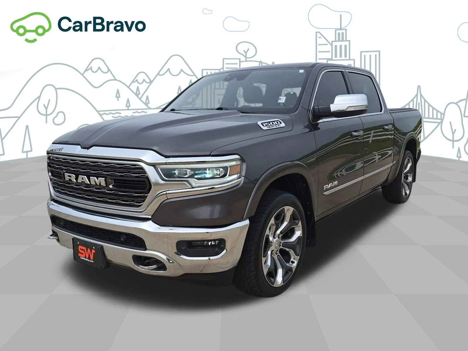 Used 2019 Gray Ram Limited Crew Cab 4x4 5