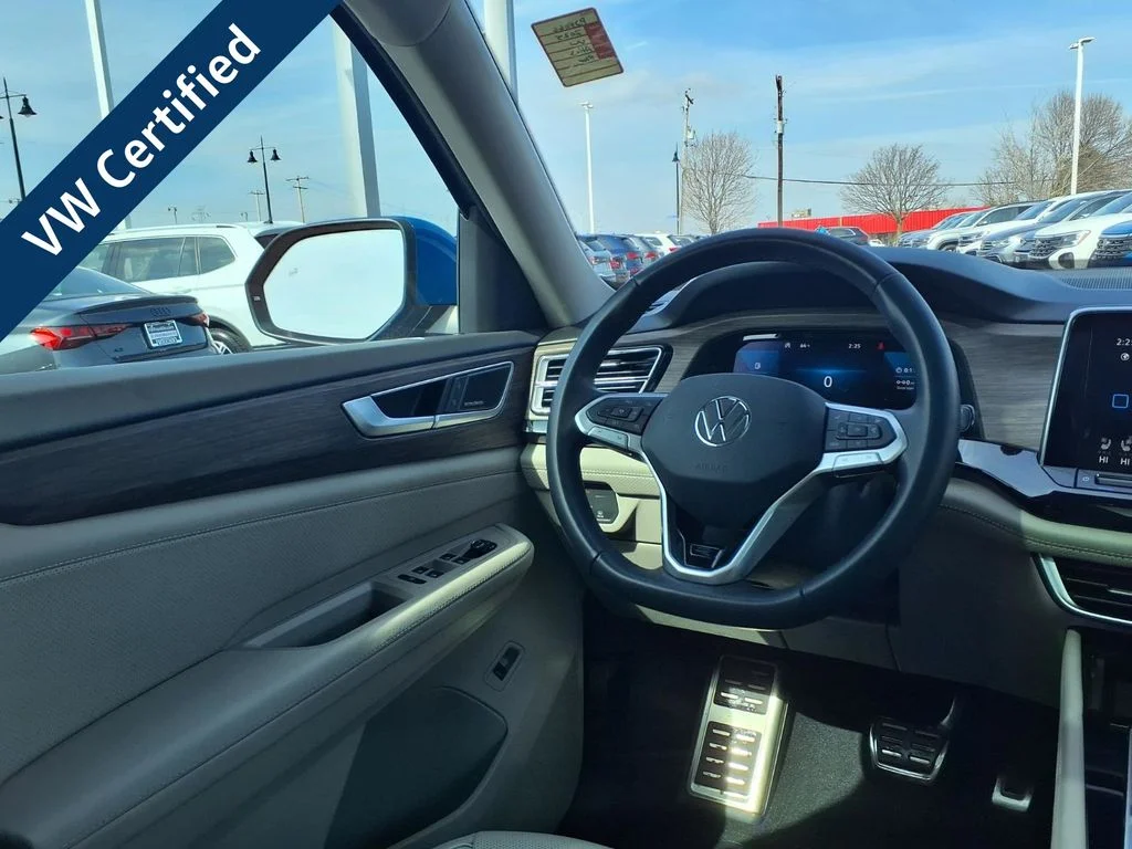 Certified Used 2025 Mountain Lake Blue Metallic Volkswagen 2.0T SEL Premium R-Line image 23