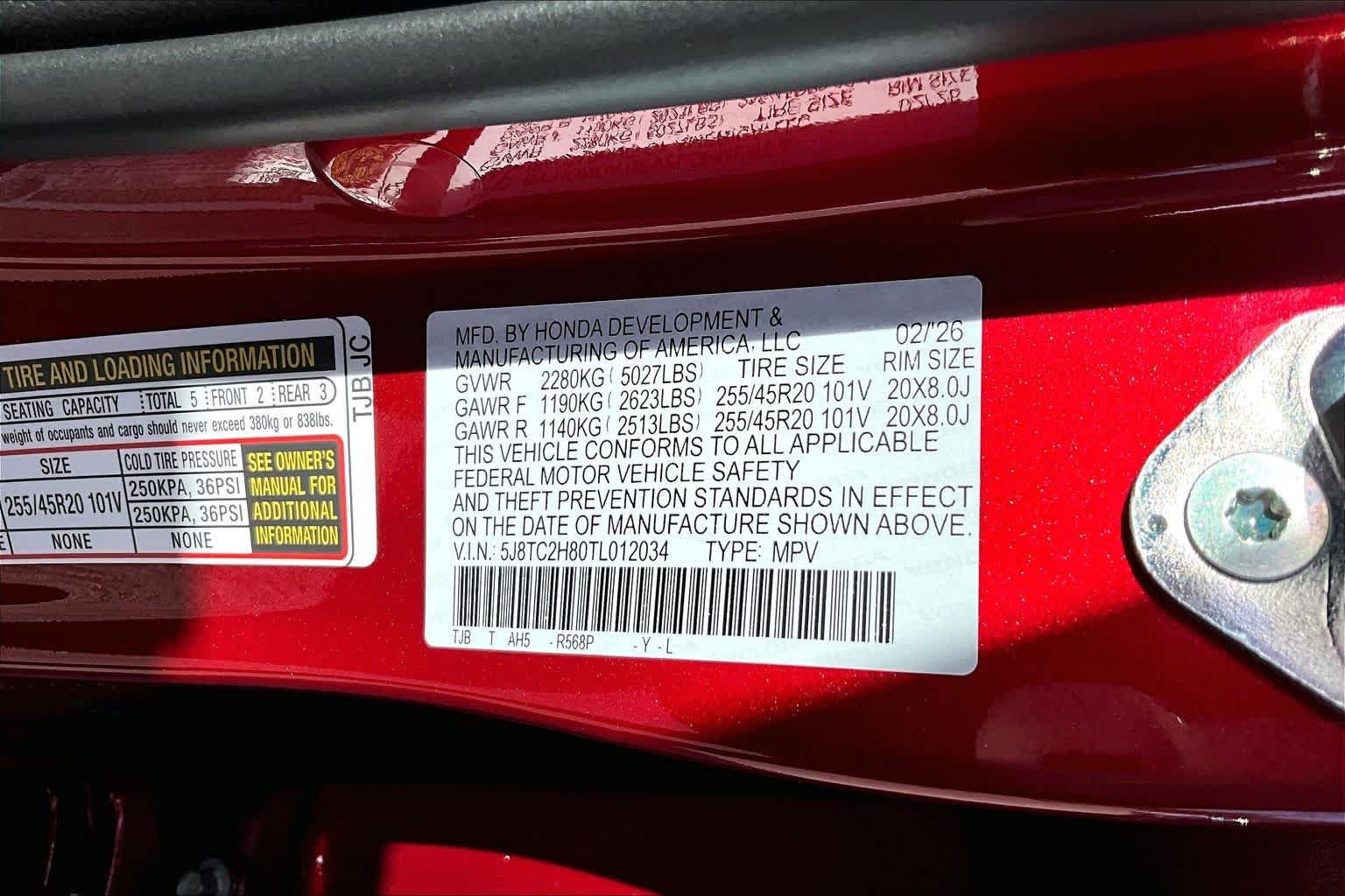 New 2026 Performance Red Pearl Acura w/A-Spec Advance Package image 22