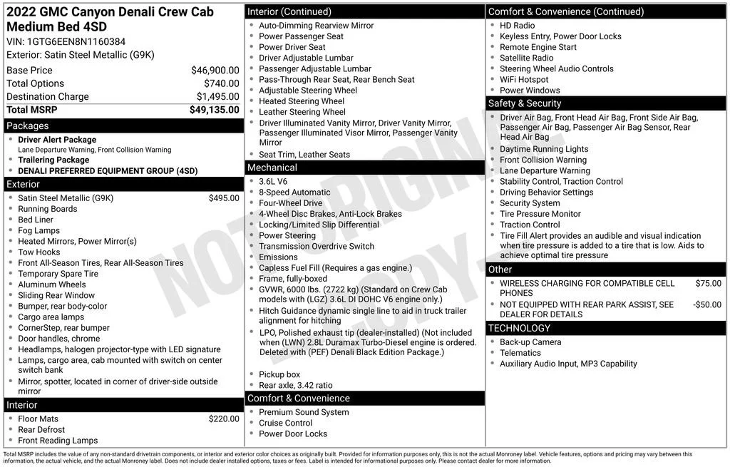 2022 GMC Canyon 4WD Denali Crew Cab Short Box's photo