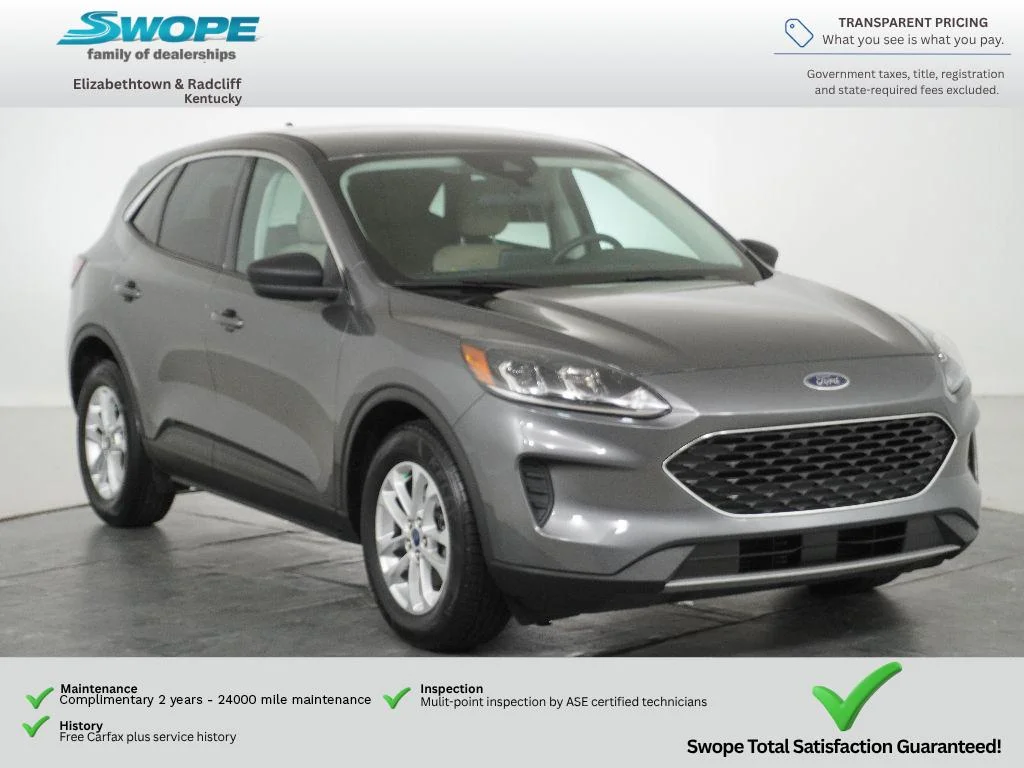 Certified Used 2022 Carbonized Gray Ford SE image 1