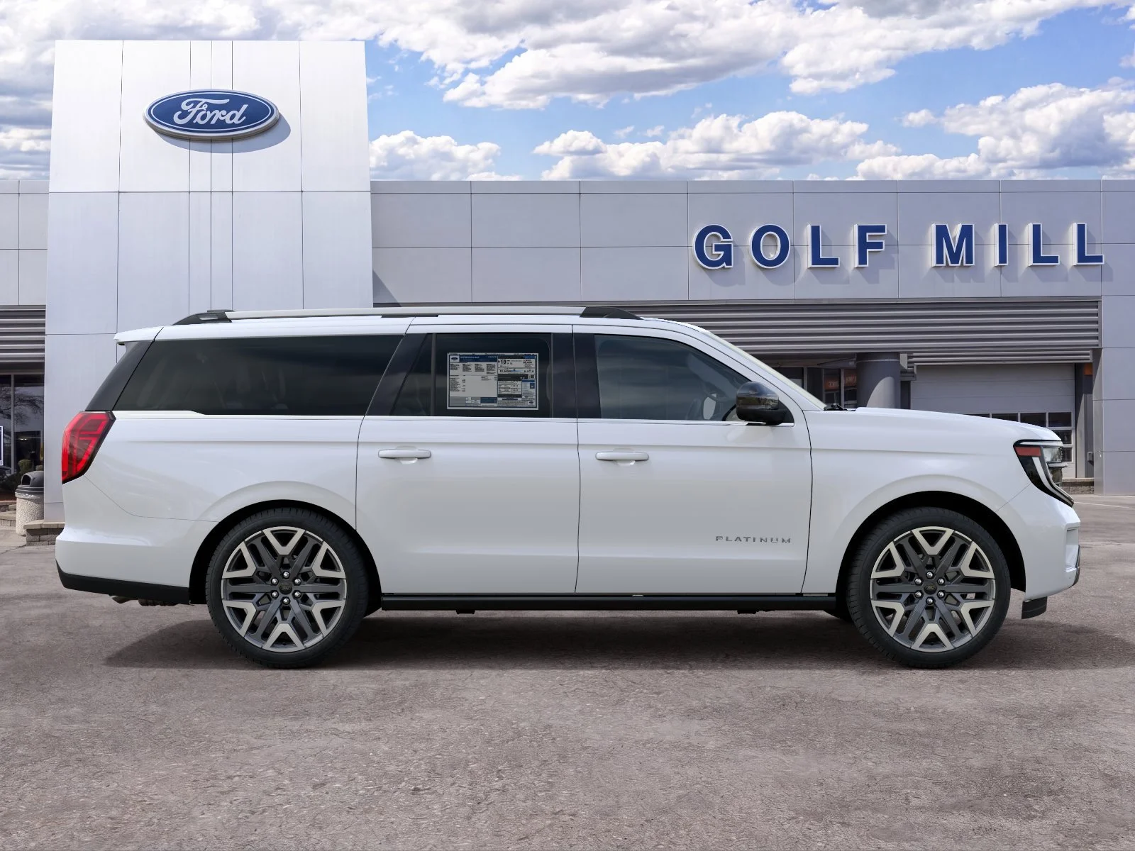 New 2027 Star White Metallic Tri-Coat Ford Platinum image 7