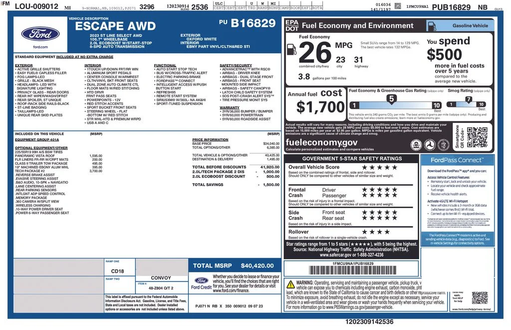 Certified Used 2023 Oxford White Ford ST-Line Select image 12