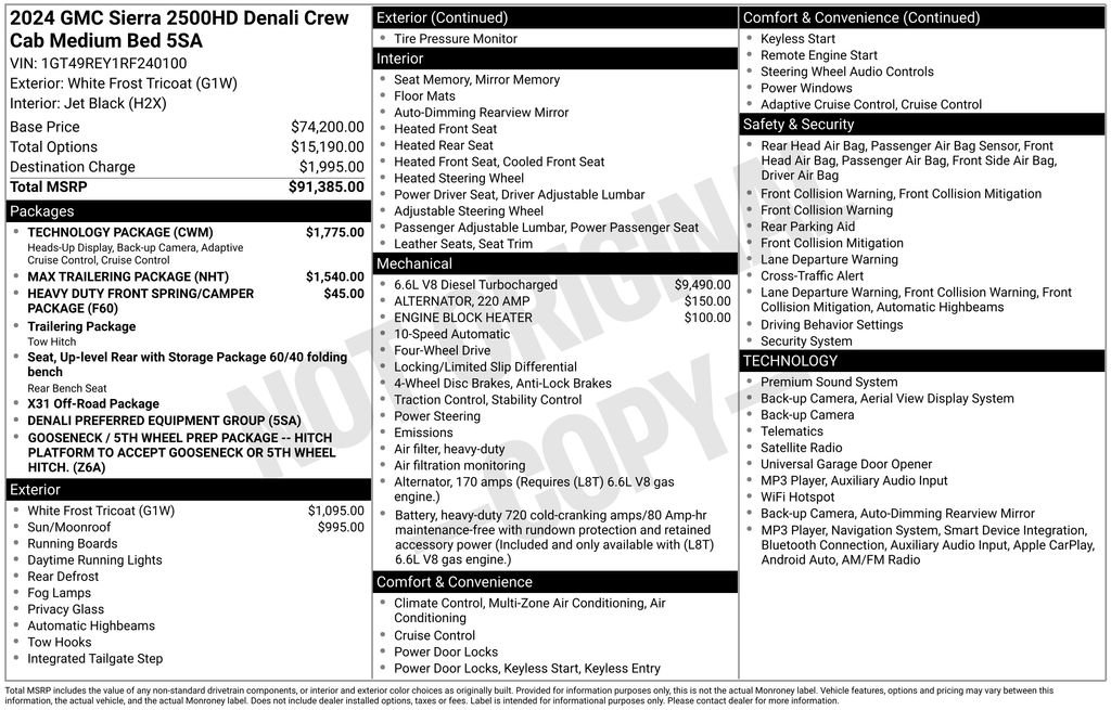 Used 2024 White GMC Denali image 25