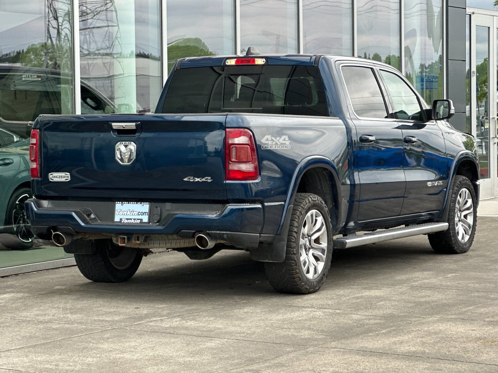 Used 2021 Patriot Blue Pearlcoat Ram Laramie Longhorn image 3