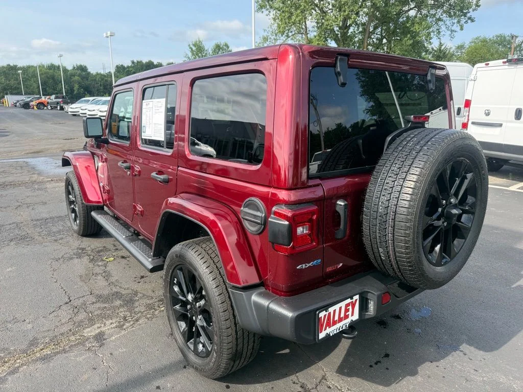 Certified Used 2021 Red Jeep Unlimited Sahara 4xe image 6