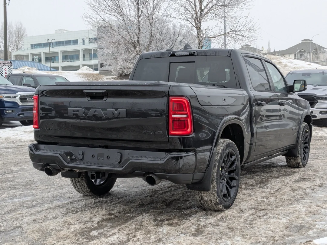 New 2026 Black RAM Limited - - Night Ed - Pano Sunroof - Hurricane HO Turbo - 14.4 Screen - Head-Up Display & More! image 8