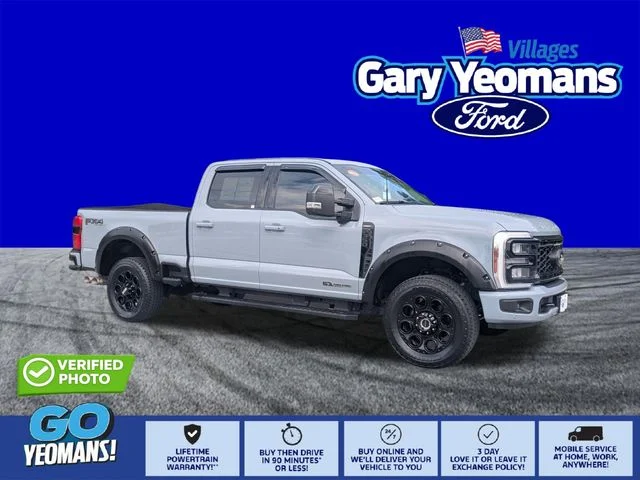 Certified Used 2025 Glacier Gray Metallic Ford Lariat image 1