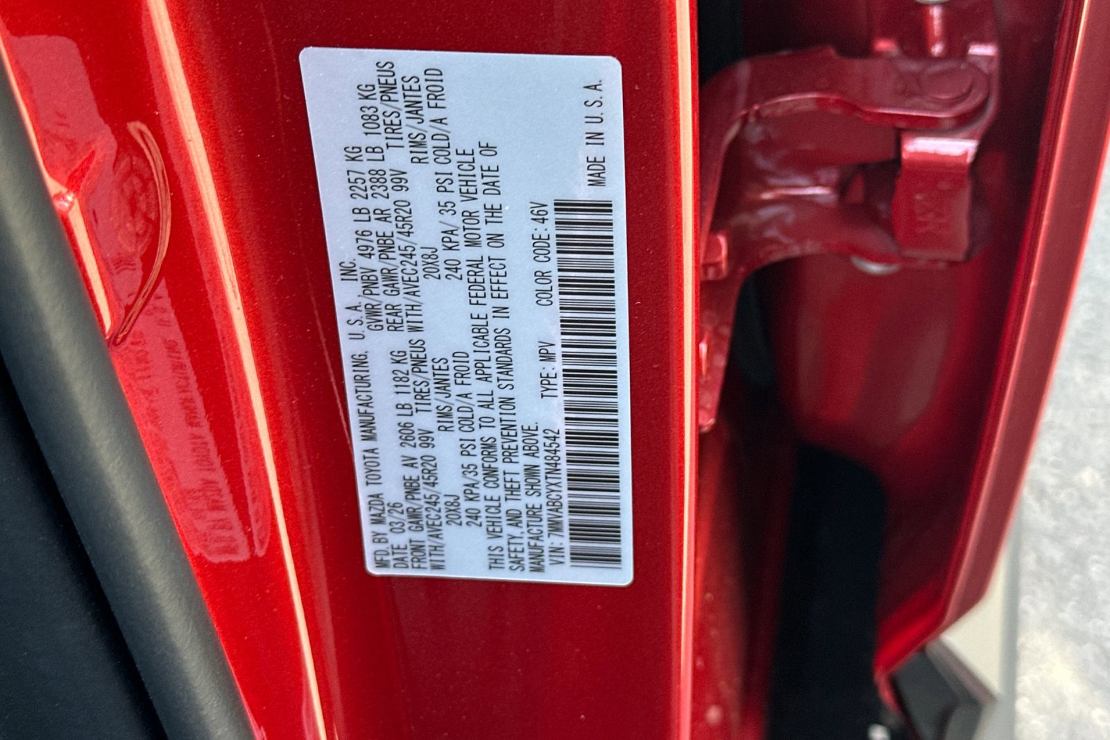 New 2026 SOUL RED CRYSTAL METALLIC MAZDA 2.5 Turbo image 34