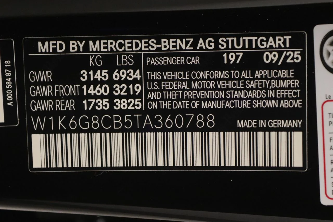 New 2026 Obsidian Black Metallic Mercedes-Benz S 63 E AMG® 4MATIC® image 12