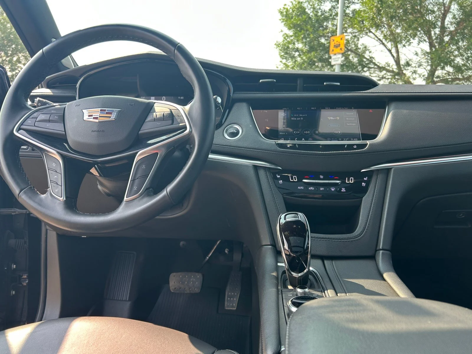 Certified Used 2025 STELLAR BLACK METALLIC Cadillac AWD Premium Luxury Leather Sunroof Nav image 21