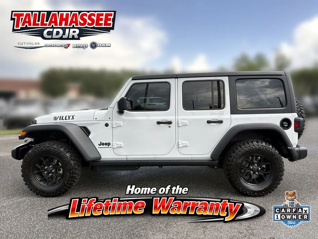 Used 2026 Bright White Clearcoat Jeep Willys image 6