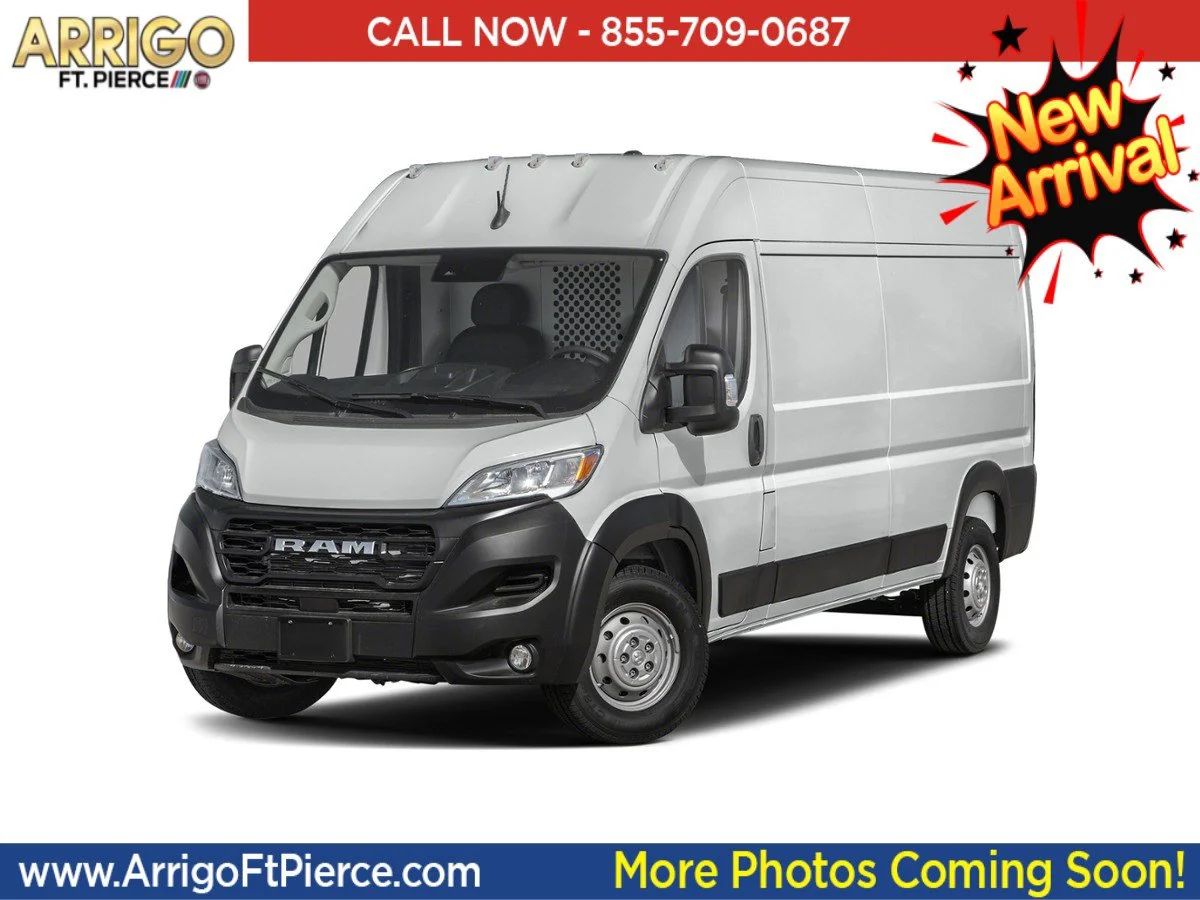 Used 2023 Bright White Clearcoat Ram High Roof image 1