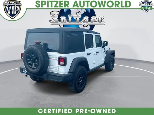 Used 2020 White Jeep Unlimited Sport image 9