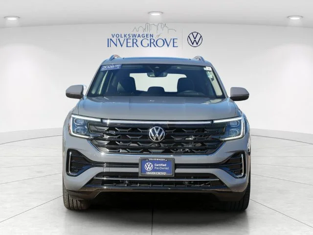 Certified 2026 Volkswagen Atlas SEL Premium R-Line with VIN 1V2FN2CA3TC521372 for sale in Inver Grove Heights, Minnesota