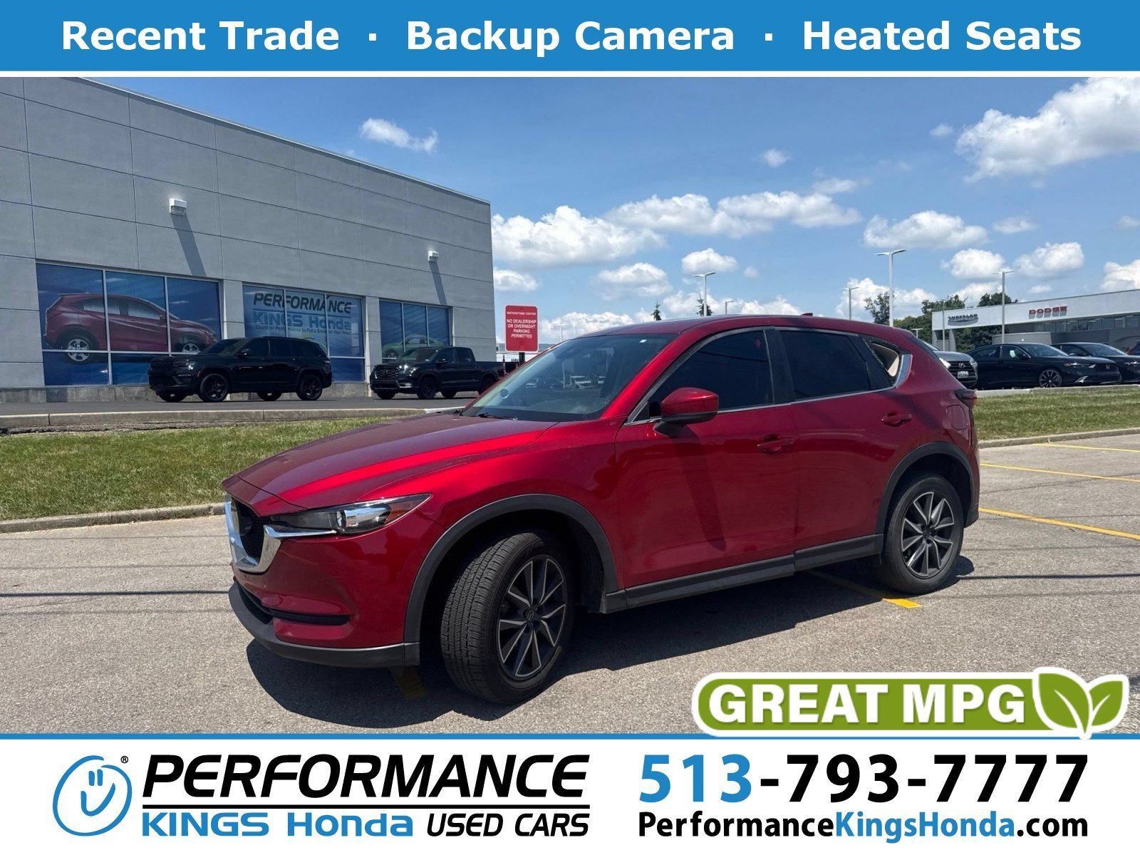 Used 2018 Soul Red Crystal Metallic Mazda Touring image 1