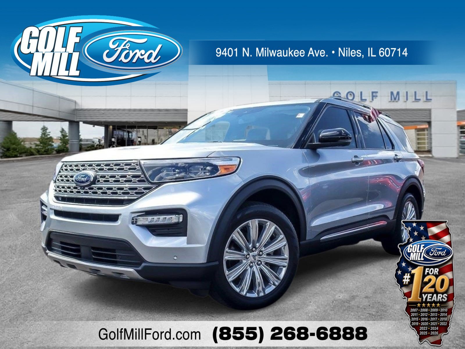 Used 2023 Silver Metallic Ford Limited image 1