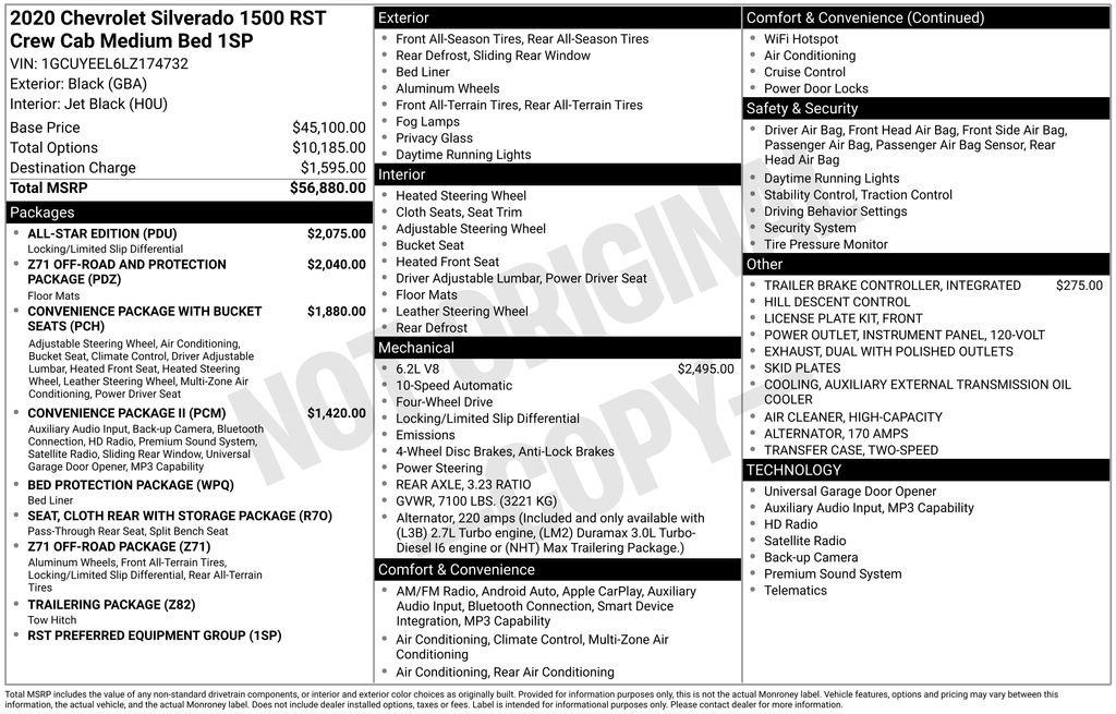 Used 2020 Black Chevrolet RST image 4