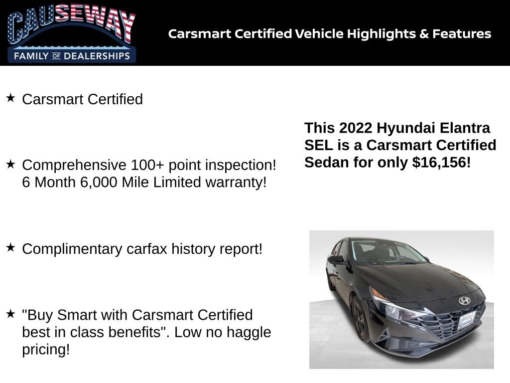 Used 2022 Black Hyundai SEL image 2