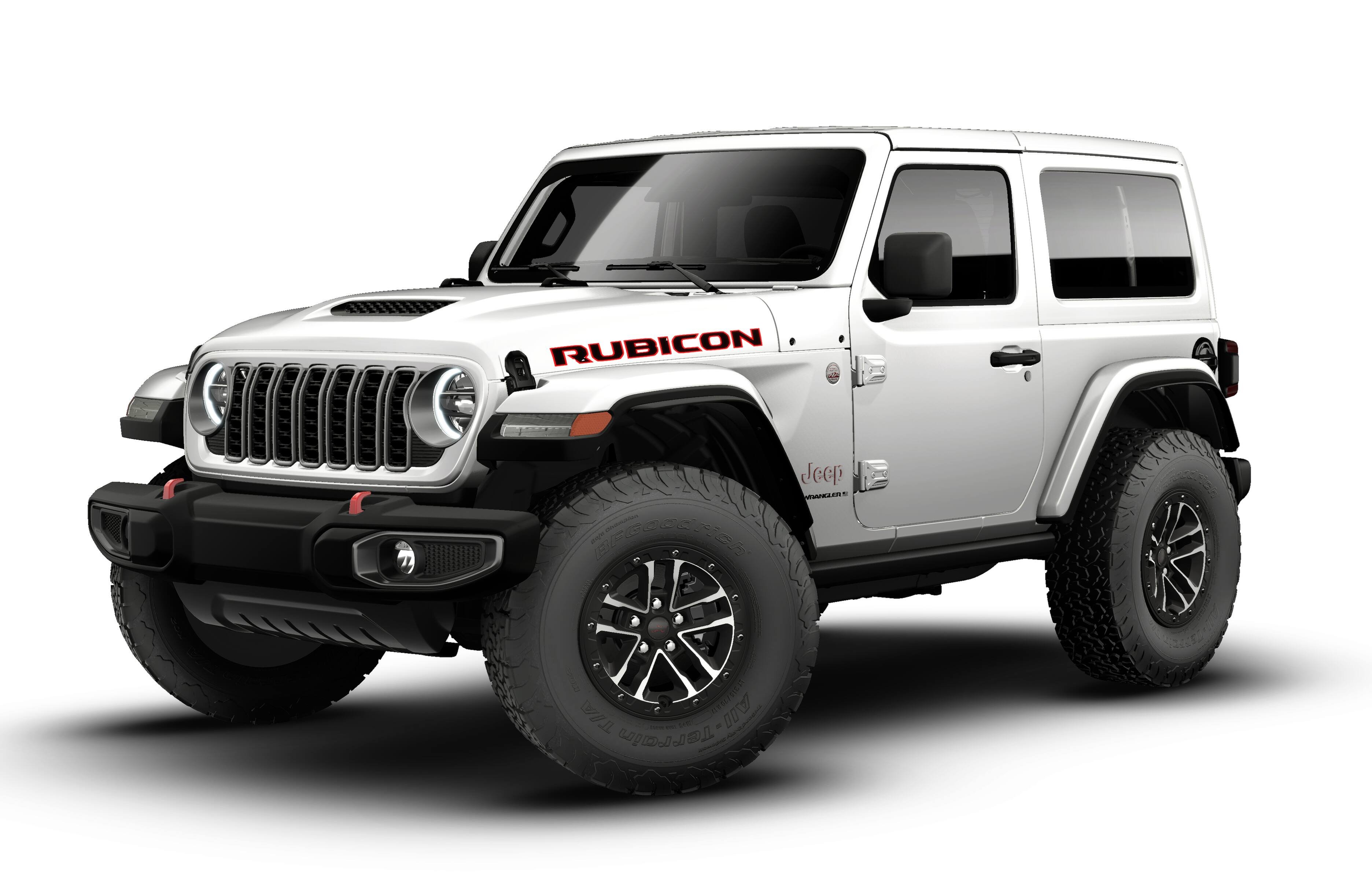 New 2026 Bright White Clear-Coat Exterior Paint Jeep Rubicon image 1