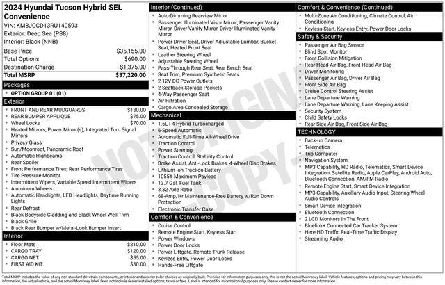Used 2024 Blue Hyundai SEL Convenience image 25