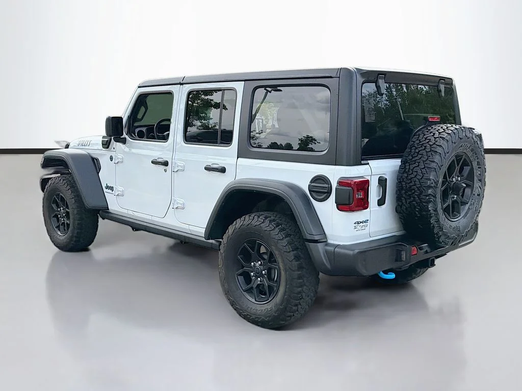 Used 2024 Bright White Clearcoat Jeep Willys 4xe image 6