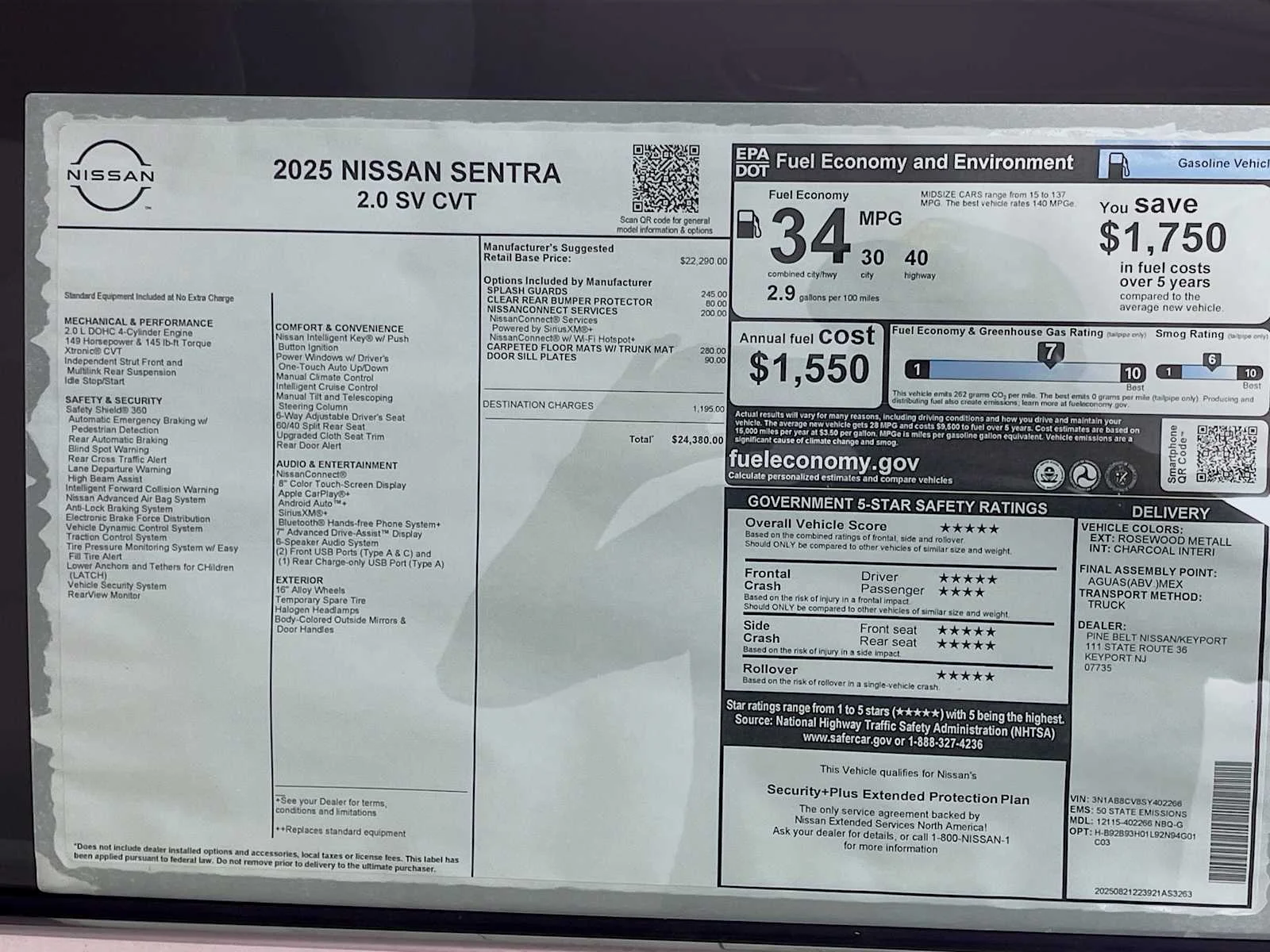 Used 2025 Rosewood Metallic Nissan SV image 6