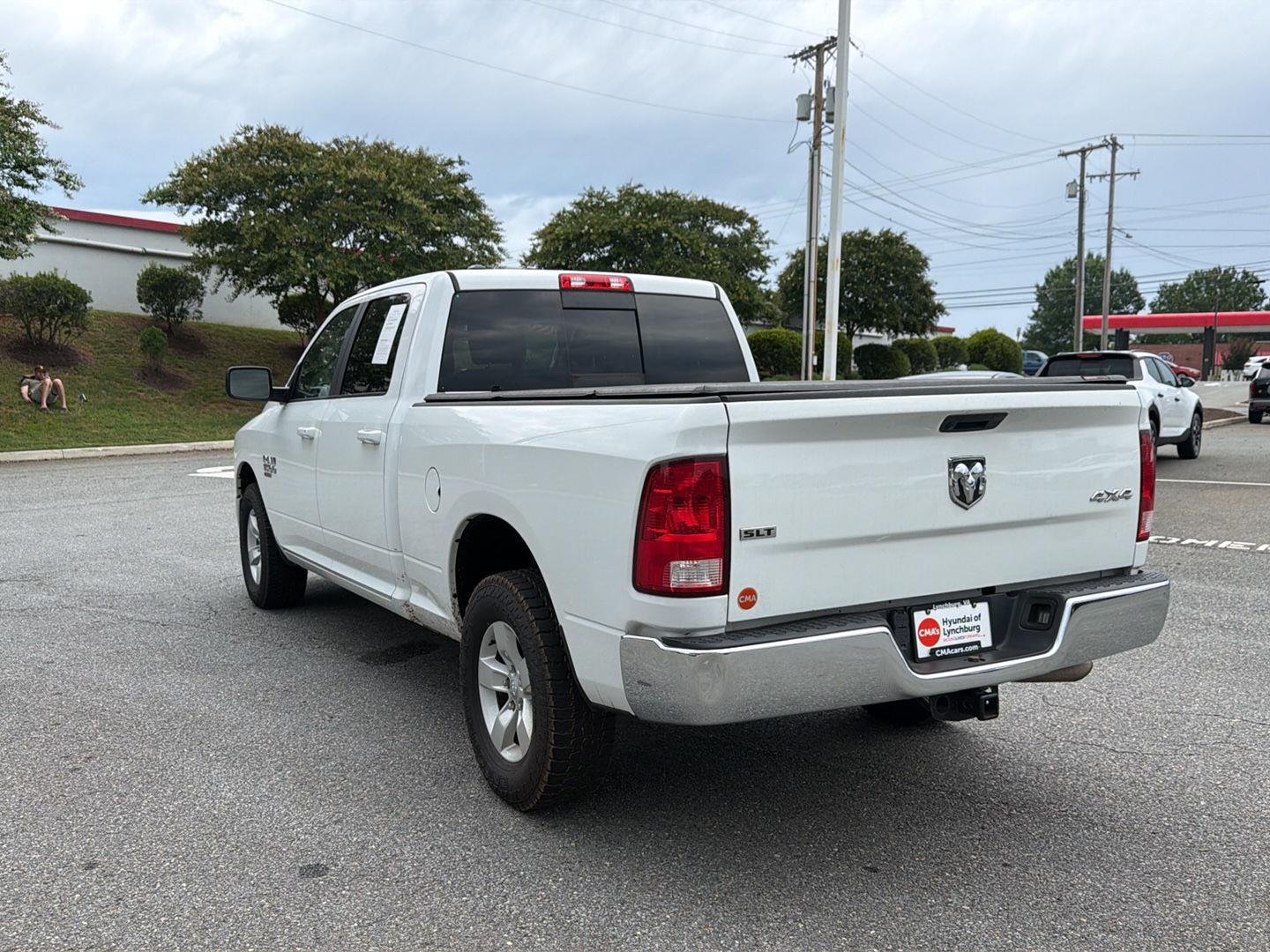 Used 2019 Bright White Clearcoat Ram SLT image 6