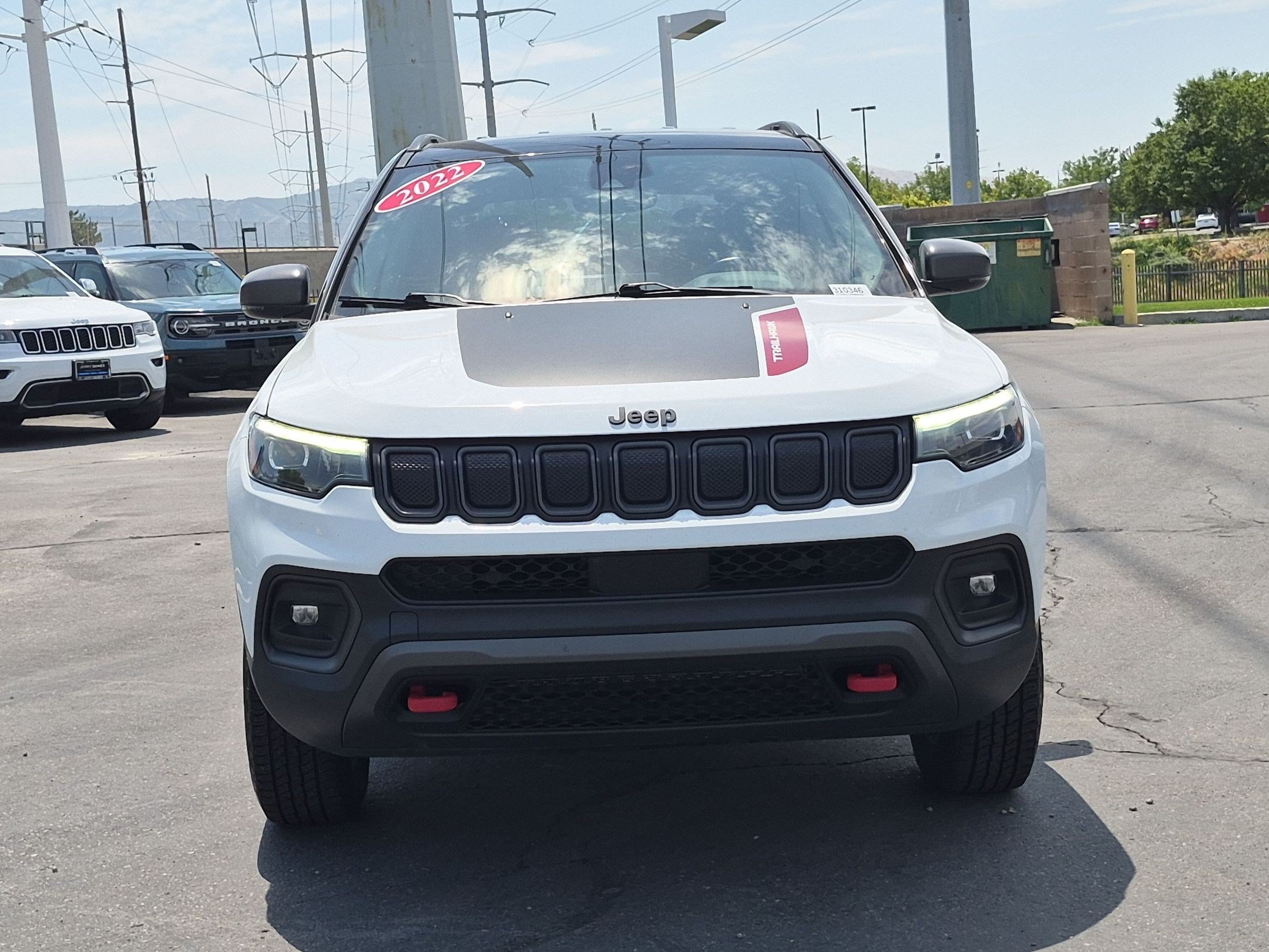 Certified Used 2022 Bright White Clearcoat Jeep Trailhawk image 9
